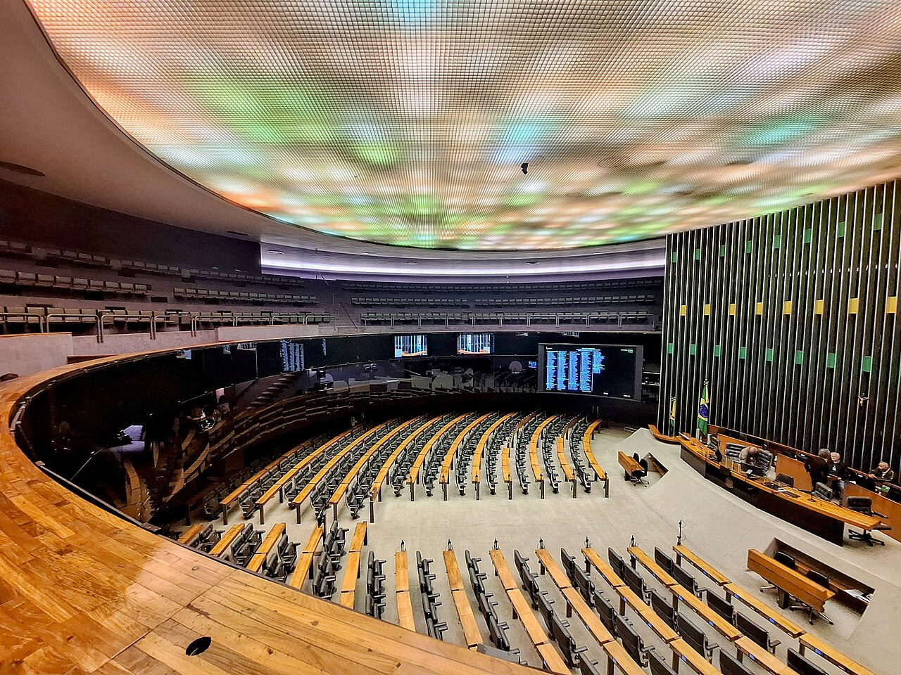 Plenário Ulysses Guimarães, da Câmara dos Deputados, visto das galerias